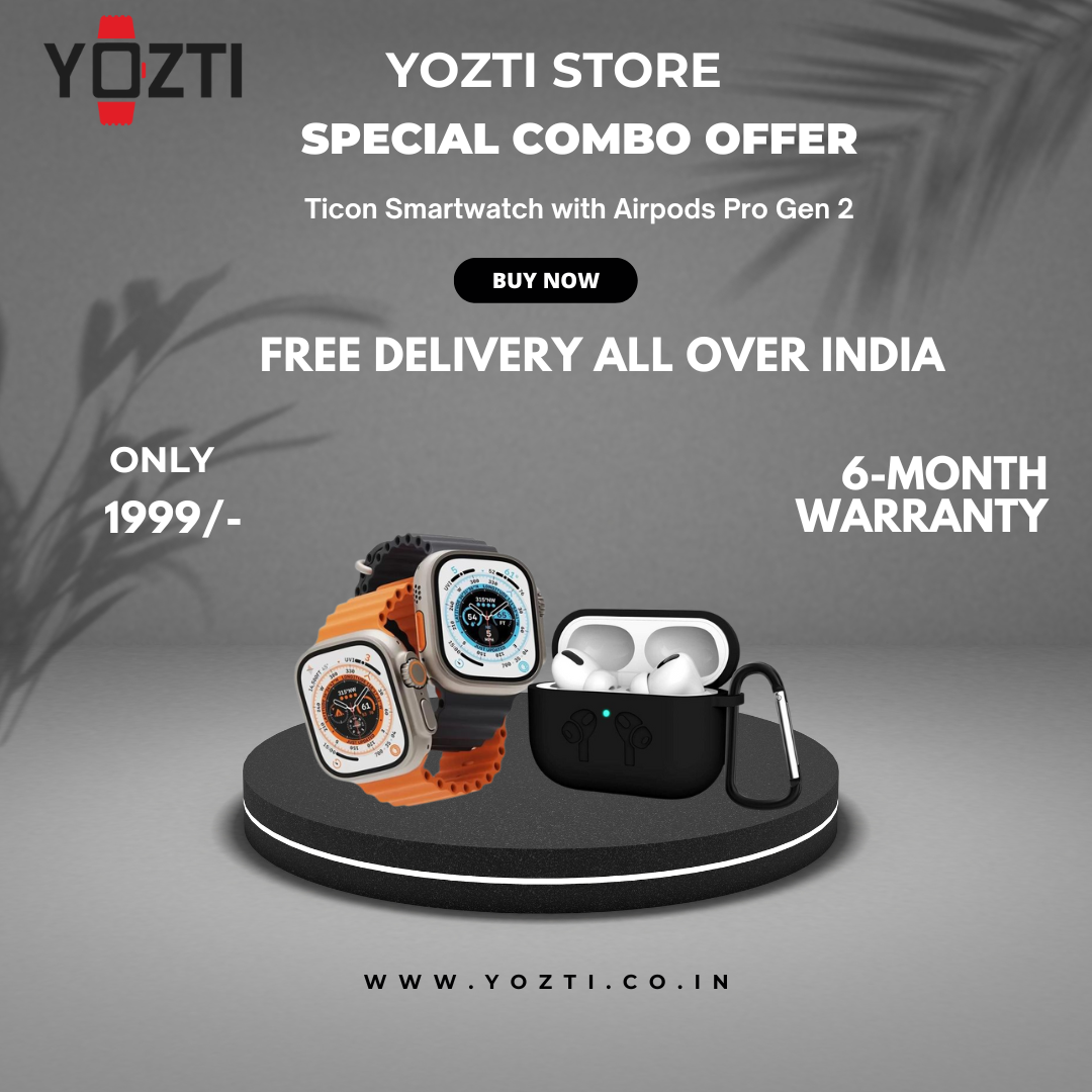 Ticon Watch Ultra AirPods Pro 2 Gen Combo Offer YOZTI